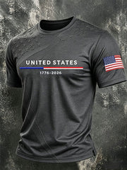 Men's United States 1776-2026 Short Sleeves T-shirt