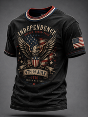 Men's Independence Day Printed short sleeves t-shirt