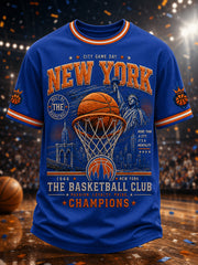 Men's Classic Basketball Fan Graphic Short Sleeve T-shirt