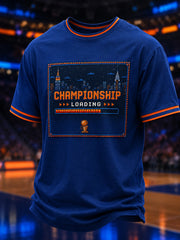 Men's New York Basketball Fans Printed T-Shirt