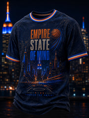 Men's New York Basketball Fans Printed T-Shirt
