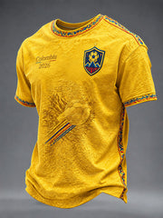 Men's 2026 Colombia Football Print Casual Unisex T-Shirt