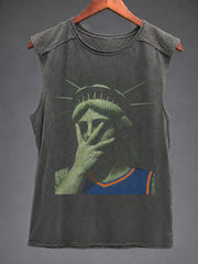 Men's Basketball Fan Graphic Racket Vest Top