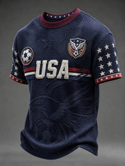 Men's USA Football Printed Waffle T-shirt