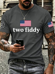Men's Two Fiddy Print T-Shirt