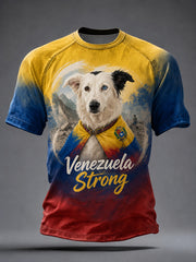 Men's Venezuela Hero Dog Tsunami Patriotic Dog Lover T-Shirt