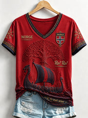 Women's Norway Viking V-Neck T-Shirts