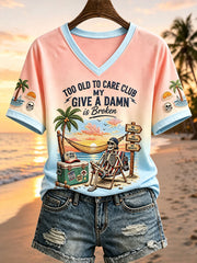 Women's Too Old To Care Club T-shirt
