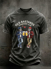 Men's Old Fuckers Club Printed Casual T-Shirt