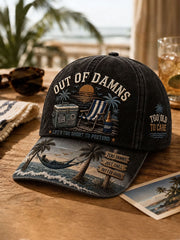 Too Old to Care Club Printed Casual Unisex Cap