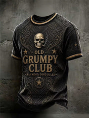Men's Old Fuckers Club Printed Casual T-Shirt