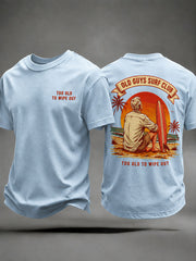Men's "Too Old To Wipe Out" Vacation Casual T-Shirt