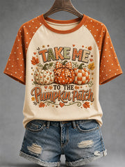 Women's Fall Print Casual Tee