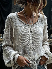 Women's Gothic Style Cotton Linen Shirt