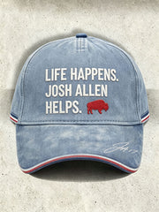 Unisex Football Lover Bulls BUF Art Printed Hat