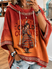 Women's Every Child Matter Printed Casual Hoodie