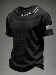 Men's Be Strong And Courageous Short Sleeves T-shirt