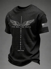 Men's The Way The Truth The Life Short Sleeves T-shirt