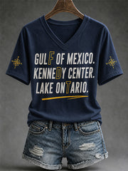Women's Lake Ontario Always And Forever V-Neck Tee