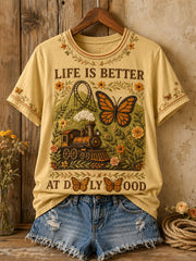 Women's Country Music Lover Art Printed T-shirt