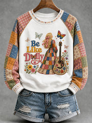 Women’s Country Music Queen Print Casual Sweatshirt