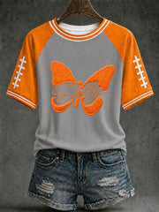 Women's Game Day Football Print Casual T-Shirt