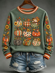 Women's autumn Scarecrow and pumpkin sweatshirts