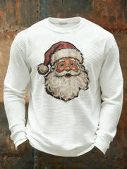 Men's Santa Claus printed casual top