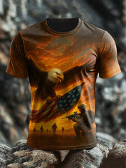 Men's Veterans Day Print short sleeves t-shirt