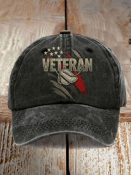 Unisex Casual veteran Print Hat