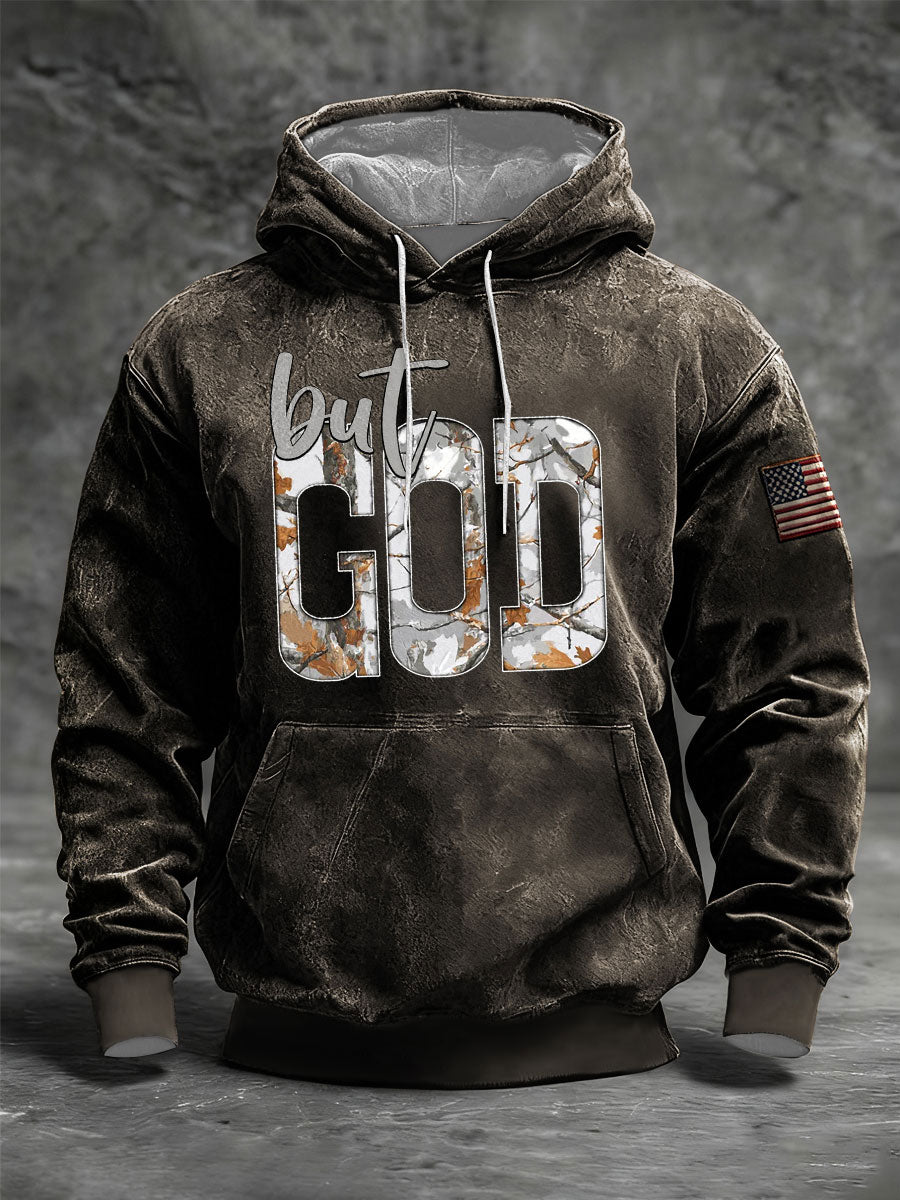 Men's but Dod Oversized Drop-Shoulder Hoodie with Pockets