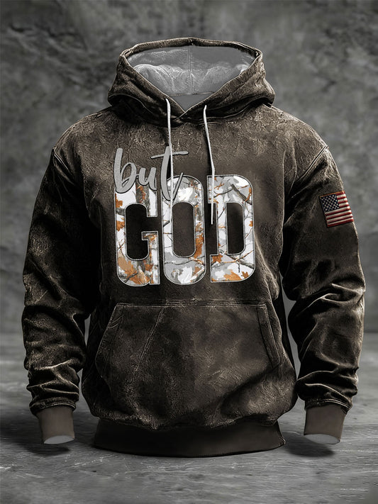 Men's but Dod Oversized Drop-Shoulder Hoodie with Pockets