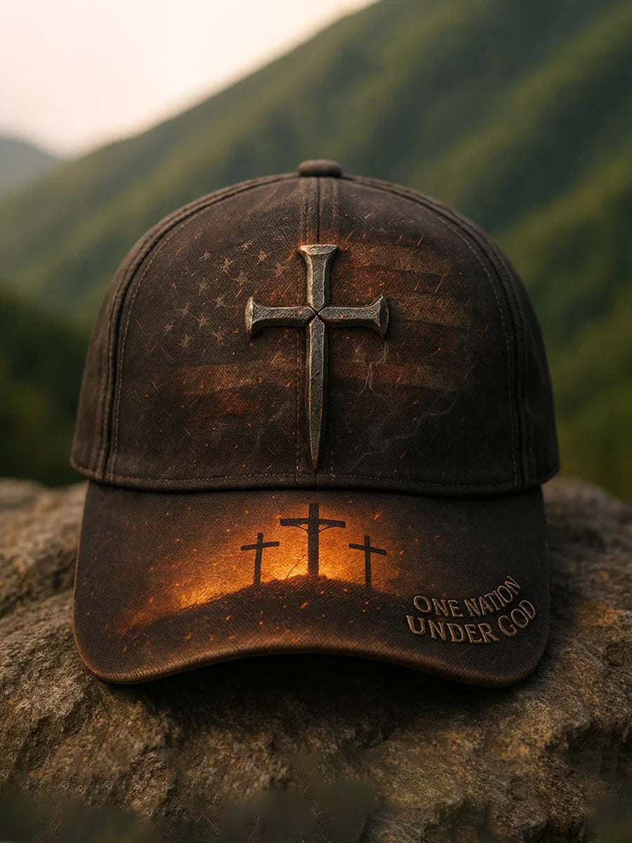 Unisex Faith Cross Print Hat