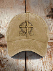 Unisex Forgiven Cross Faith Print Hat