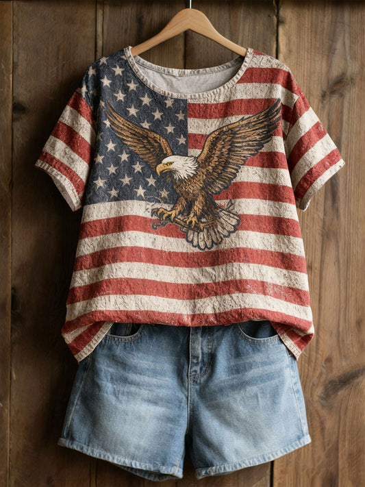 Women's Floral Art Print Casual T-Shirt