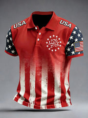Men's USA Flag 1776-2026 Tops