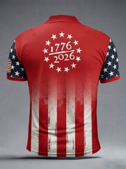 Men's USA Flag 1776-2026 Tops