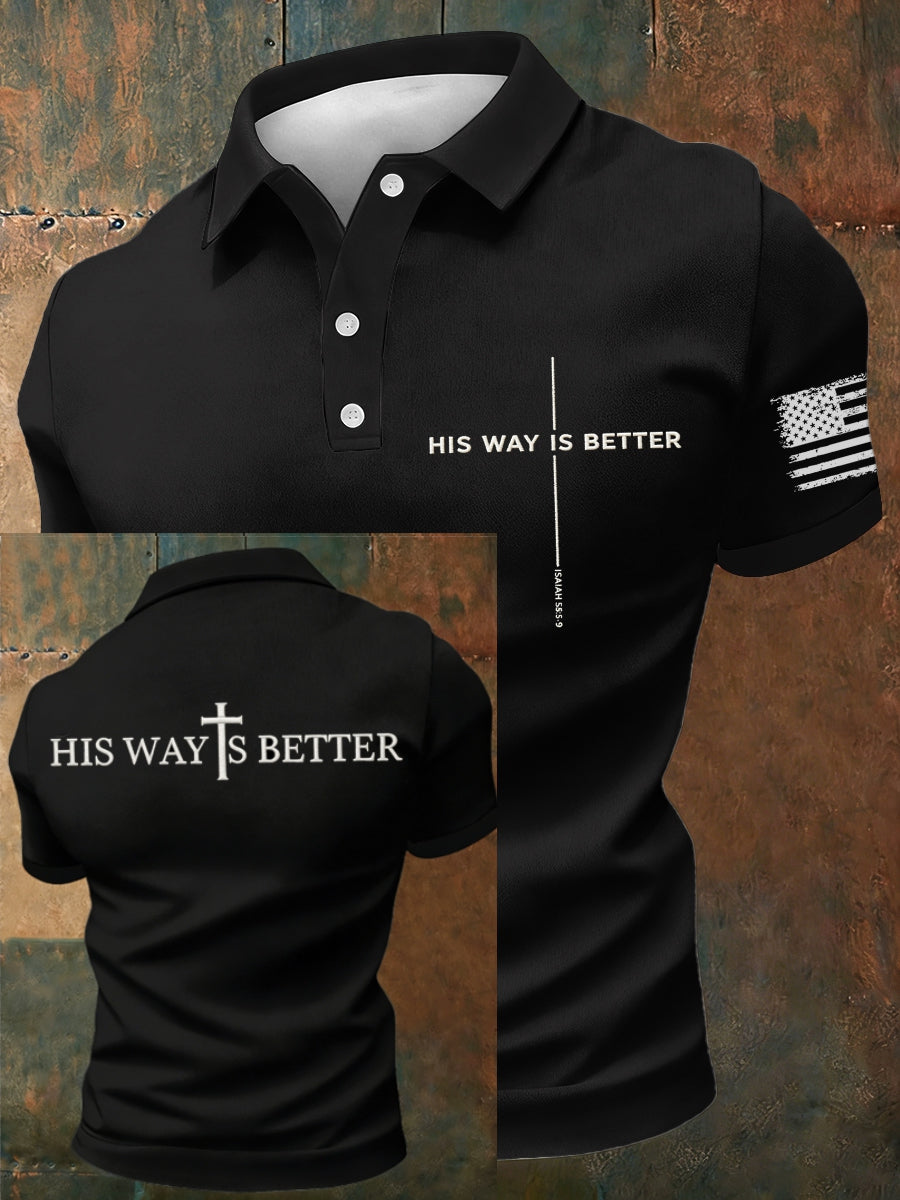 Men's His Way Is Better polo shirt