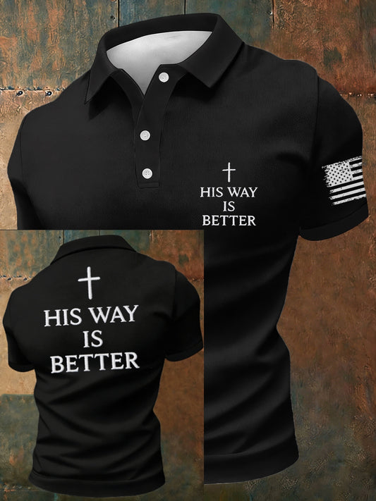 Men's His Way Is Better polo shirt