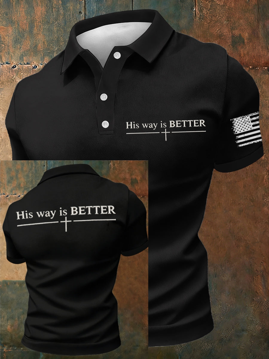 Men's His Way Is Better polo shirt