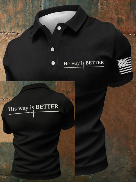 Men's His Way Is Better polo shirt