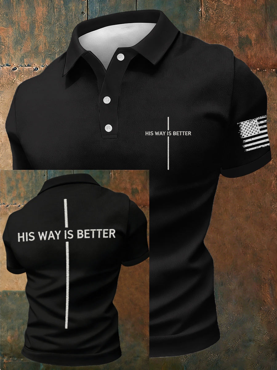 Men's His Way Is Better polo shirt