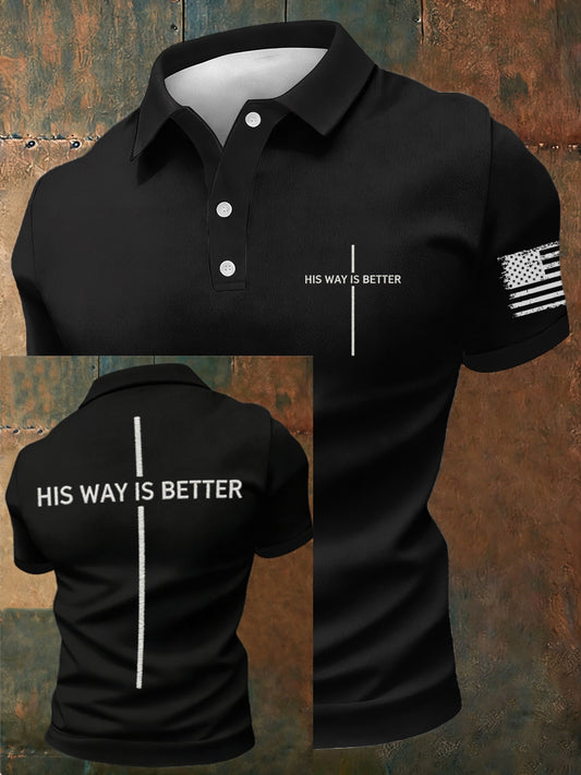 Men's His Way Is Better polo shirt