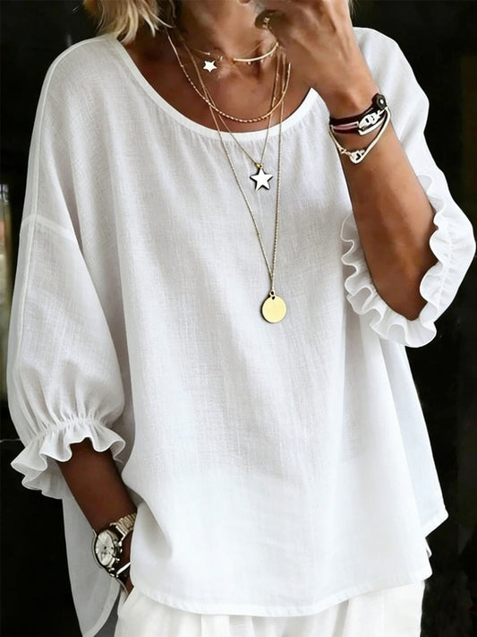 Women's Casual Elegant 3/4 Sleeve Shirt