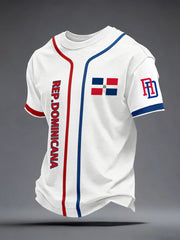 Men's Dominican Republic Inspired Print T-Shirt