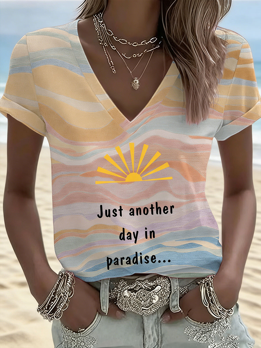 Women's beach vacation T-shirt