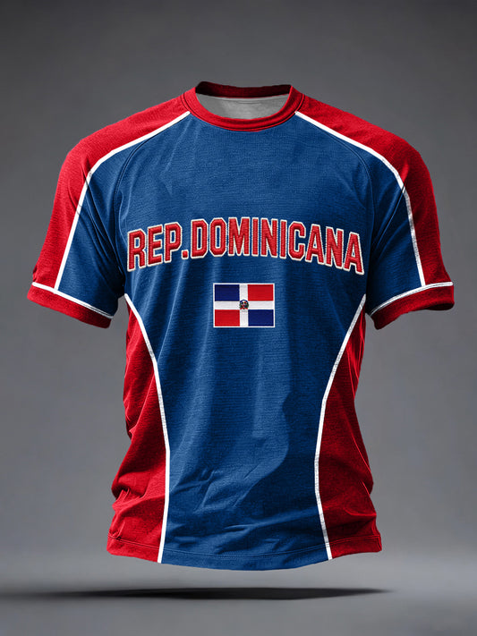 Men's Dominican Republic Inspired Print T-Shirt