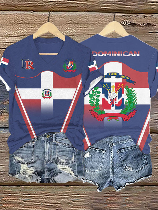 Women's Baseball Print Casual T-Shirt