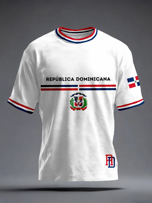 Men's Dominican Republic Inspired Print T-Shirt