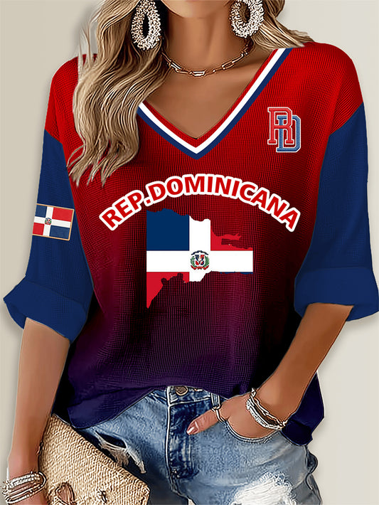 Women's Baseball Print Casual T-Shirt
